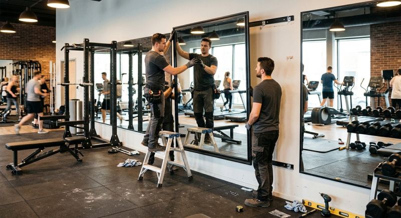 Fitness Mirror Installation in Arvada, CO